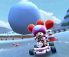 The icon of the Morton Cup challenge from the 2019 Winter Tour and the Dry Bowser Cup challenge from the Snow Tour and 2022 Holiday Tour in Mario Kart Tour