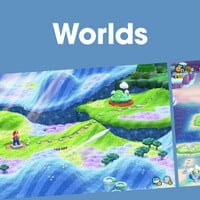 Cover image for the Worlds playlist for Super Mario Bros. Wonder on Nintendo Music