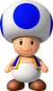 Artwork of Blue Toad in New Super Mario Bros. Wii