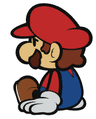 Animated sprite of Mario with the blue status effect
