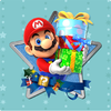 Mario card from a holiday-themed Memory Match-up activity
