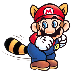 Raccoon Mario.