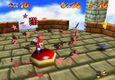 Activating the Wing Cap Switch in Wing Cap Course in Super Mario 64