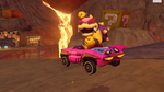 Roy Koopa, in the updated course in Mario Kart 8.