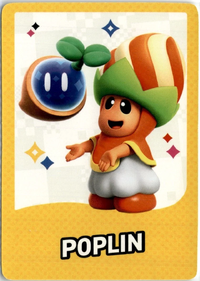 One of the Super Mario Bros. Wonder Trading Cards.