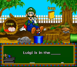 Level 1 of Sentence World in Mario's Early Years! Fun with Letters
