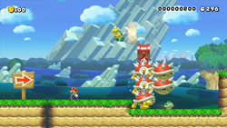 Spiny Tower Demolition from Super Mario Maker