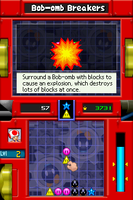 Gameplay of Bob-omb Breakers in Mario Party DS.