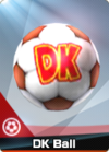 A Pro Soccer Gear DK Ball card from Mario Sports Superstars