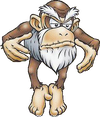 Artwork of Cranky Kong.