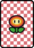 A Fire Flower Card in Paper Mario: Color Splash.