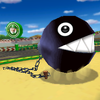 A Chain Chomp obstacle in Mario Kart: Double Dash!!