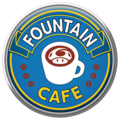 A Mario Kart Tour Fountain Café badge