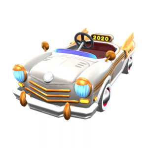 Platinum Taxi from Mario Kart Tour