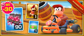 The Diddy Kong Pack from the Tokyo Tour in Mario Kart Tour