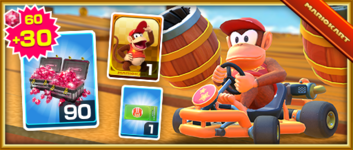 The Diddy Kong Pack from the Tokyo Tour in Mario Kart Tour