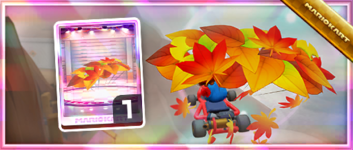 The Autumn Leaves from the Spotlight Shop in the Animal Tour in Mario Kart Tour