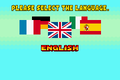 Language selection screen (Europe only)