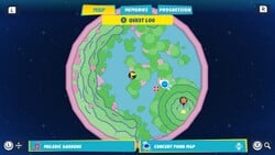 The map of the Concert Pond in Mario + Rabbids Sparks of Hope