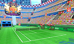 The Mario Stadium Grass Court in Mario Tennis Open