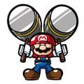 A Mini Mario with a pair of Hammers