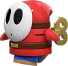 A Shy Guy from Mario vs. Donkey Kong on Nintendo Switch.