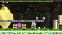 The second 10-flower coin in the Pipe-Rock Plateau Palace in Super Mario Bros. Wonder
