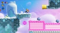 The third 10-flower coin in Up 'n' Down with Puffy Lifts in Super Mario Bros. Wonder