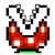 Jumping Piranha Plant icon in Super Mario Maker 2 (Super Mario World style)