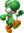 Artwork of Yoshi in Mario Party 6 (reused for Mario Party 7 and Mario & Sonic at the Olympic Games)