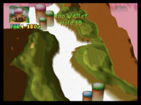 The eighteenth hole of Boo Valley from Mario Golf (Nintendo 64)