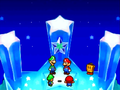 The Cobalt Star is completed after the four Mario Bros. stand on a pedestal.