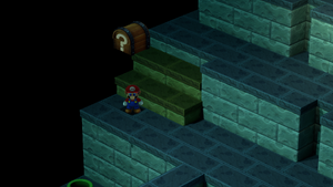 First Treasure in Kero Sewers of Super Mario RPG.