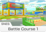 <small>SNES</small> Battle Course 1 icon from Mario Kart 8 Deluxe.