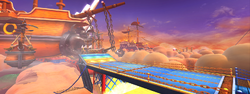 Course menu background in Mario Kart Arcade GP DX