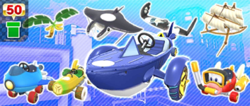 The Beachside Pipe from the 2020 Los Angeles Tour in Mario Kart Tour