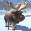 A moose seen in Mario Kart World