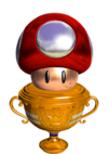 Mushroom Cup trophy in Mario Tennis Aces