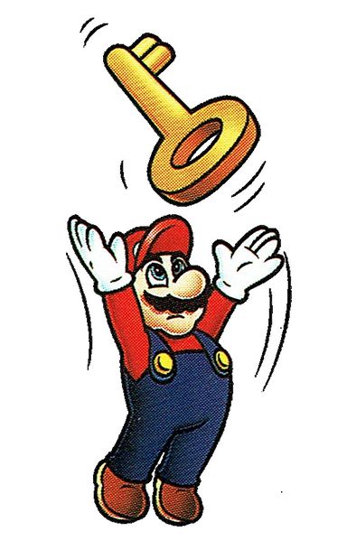 File:Mario Throwing a Key.jpg