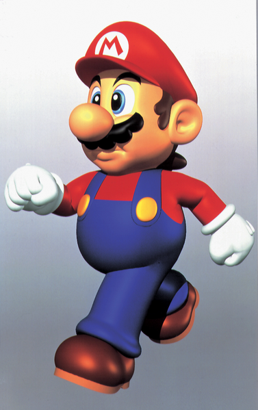 File:Mario Walking Artwork - Super Mario 64.png