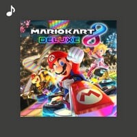 Cover image for the Top tracks playlist for Mario Kart 8 Deluxe on Nintendo Music