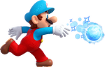 Artwork of Ice Mario in New Super Mario Bros. U Deluxe