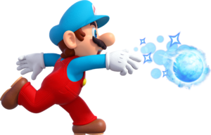 Artwork of Ice Mario in New Super Mario Bros. U Deluxe