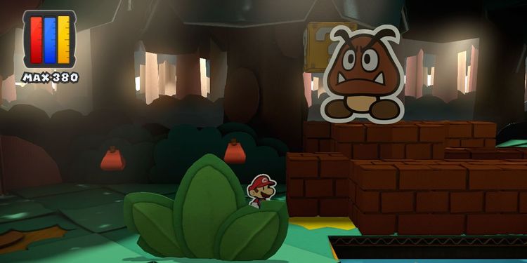 Picture shown with the first question of Paper Mario: Color Splash Personality Test