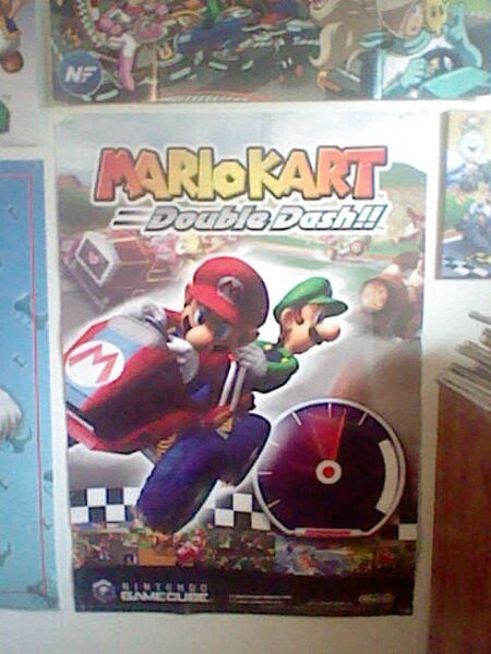 File:Promo Mario Kart Double Dash poster.jpg