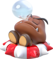 Artwork of an Innertube Goomba from Super Mario 3D World