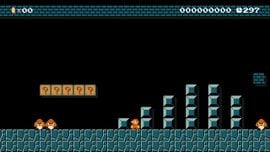 1-2 Remix (Underground) level in Super Mario Maker