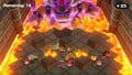Players must run from Bowser and avoid falling in lava in a minigame.