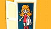 Mona entering her bedroom