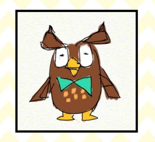 File:WWG Blathers amiibo Drawing.jpg